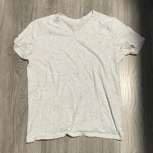 Plain White T, with diamond and tree patterns